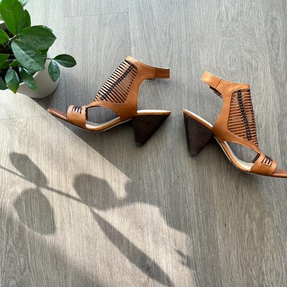 Vince Camuto Brown Strappy Sandals - Picture 8 of 11
